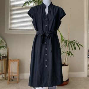 Denim-like trench dress